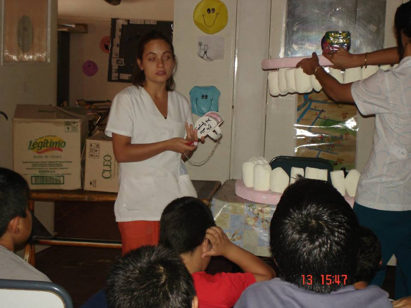 imagen  "SONRIE LA PAZ" actividad comunitaria en acción