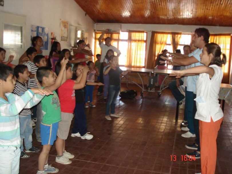 imagen  "SONRIE LA PAZ" actividad comunitaria en acción