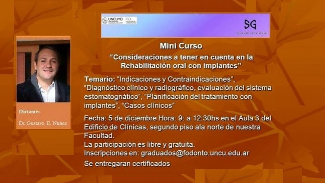 imagen Mini curso Dr. Gustavo E. Nuñez