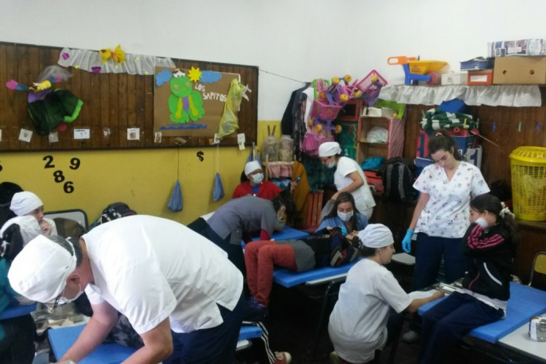 imagen Vista Flores - Tunuyán. Salud Bucal: asistencia a estudiantes de la escuela Malvinas Argentinas