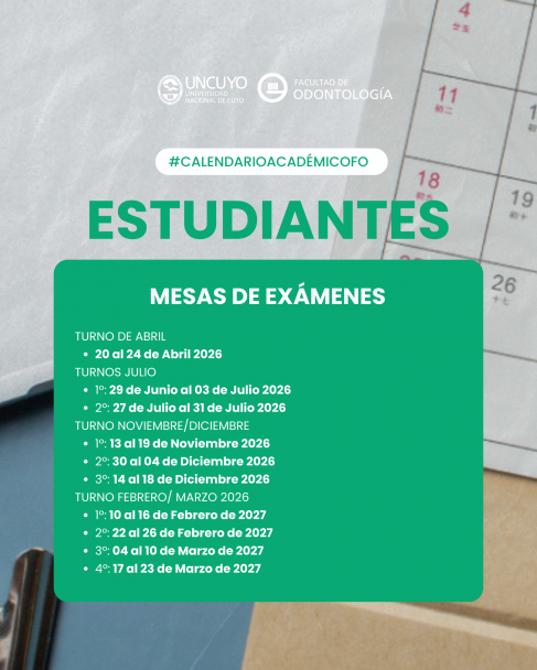 imagen Calendario Académico 2026