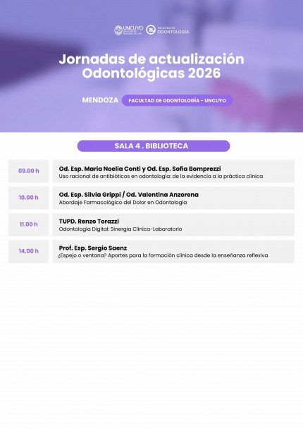 imagen La FO realizará las Jornadas de actualización Odontológicas 2026