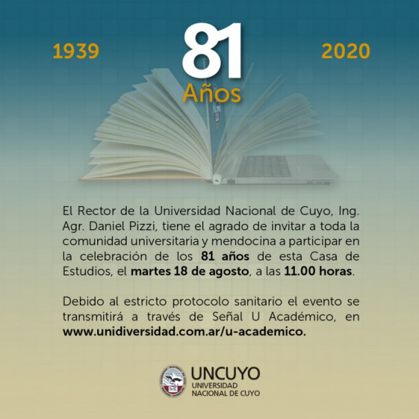 imagen 81 años UNCUYO