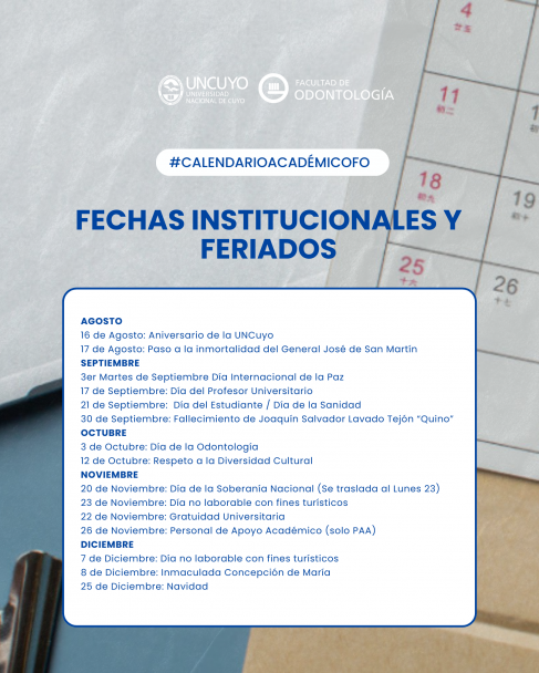 imagen Calendario Académico 2026