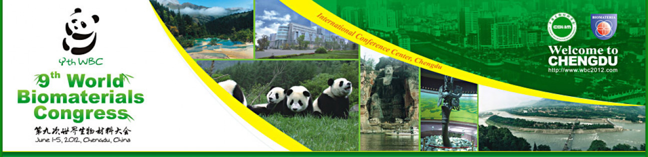 imagen Nuestra Facultad estará representada en el 9º Congreso Mundial de Biomateriales. China, mayo de 2012