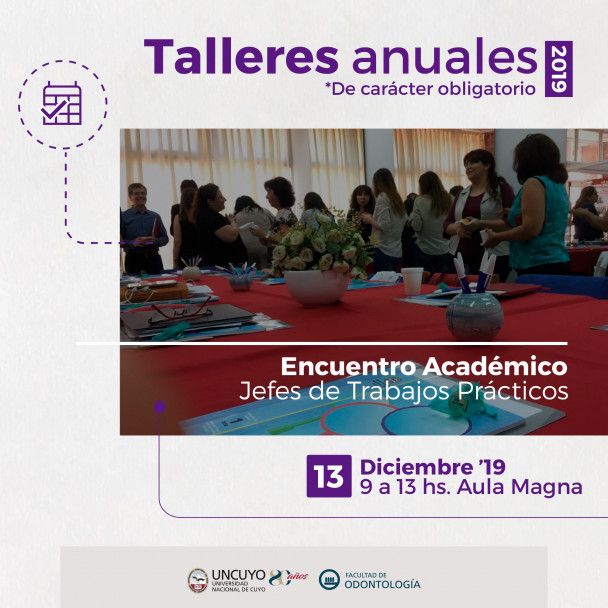 imagen Se realizarán Talleres Anuales de Fin de Año