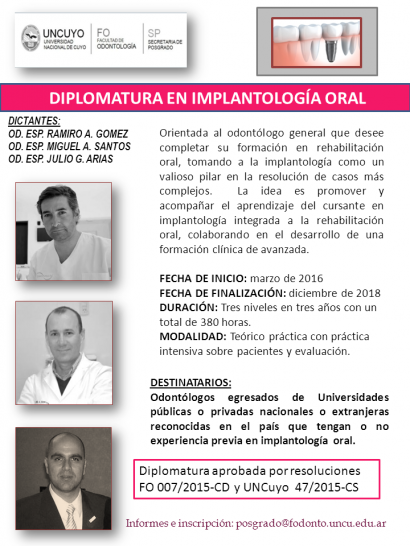 imagen Diplomatura en Implantología Oral