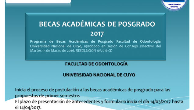 imagen Becas Académicas de Posgrado 2017