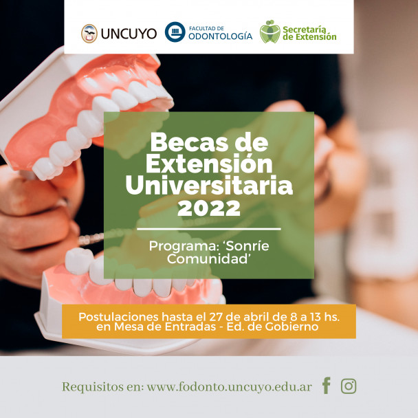 imagen Convocatoria a becas de extensión para desarrollar actividades en el Programa: Sonríe Comunidad