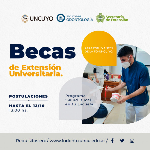 imagen Convocatoria a Becas de Extensión Universitaria 2021