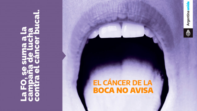 imagen La FO participará de la campaña de lucha contra el cáncer de boca