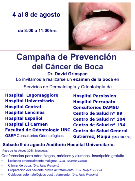 imagen Campaña de Prevención  del Cáncer de Boca