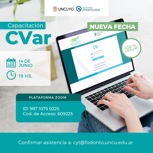 imagen Nueva fecha: Capacitación del sistema CVar