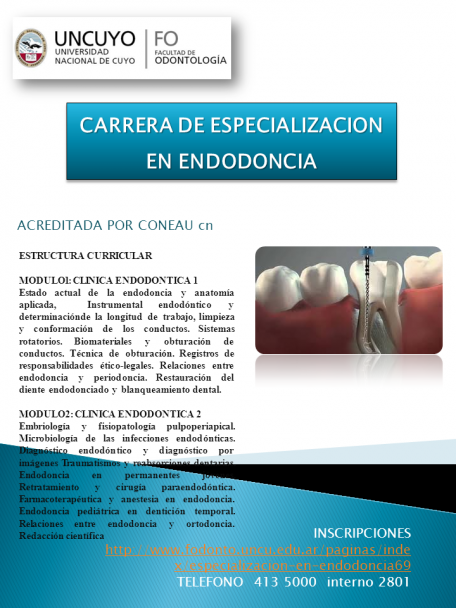 imagen Carrera de Especialización en Endodoncia