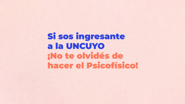 imagen Psicofísico para ingresantes