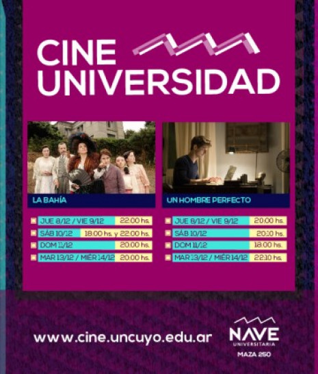imagen Programación del Cine Universidad del 8 al 14 de diciembre
