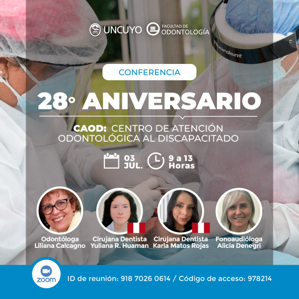 imagen ¡Se acerca una conferencia en conmemoración al 28º Aniversario del CAOD!