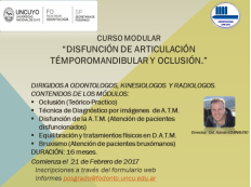 imagen CURSO DE DISFUNCIÓN DE ARTICULACIÓN TÉMPOROMANDIBULAR Y OCLUSIÓN