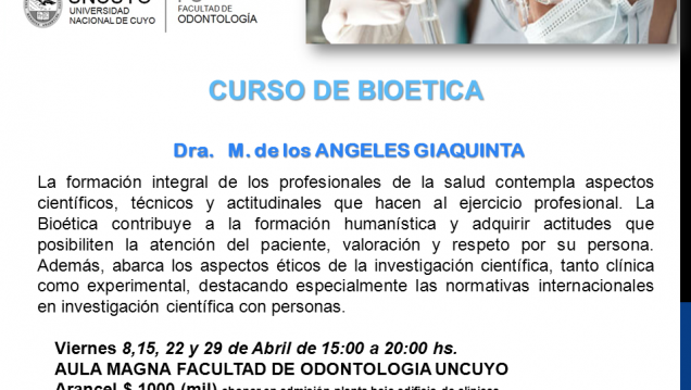 imagen Curso de Bioética