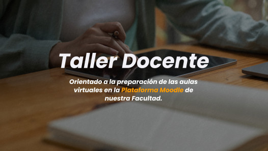 imagen Taller docente: Aulas virtuales en plataforma Moodle