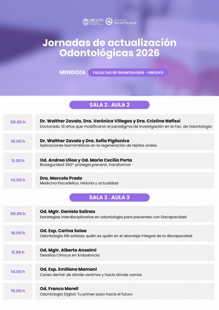 imagen La FO realizará las Jornadas de actualización Odontológicas 2026