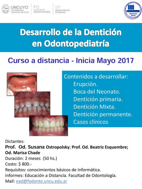 imagen Desarrollo de la dentición