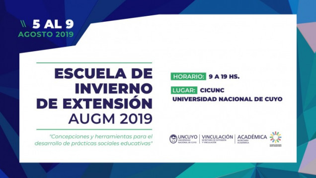 imagen En la UNCUYO se realizará la Escuela de Invierno de Extensión AUGM 2019