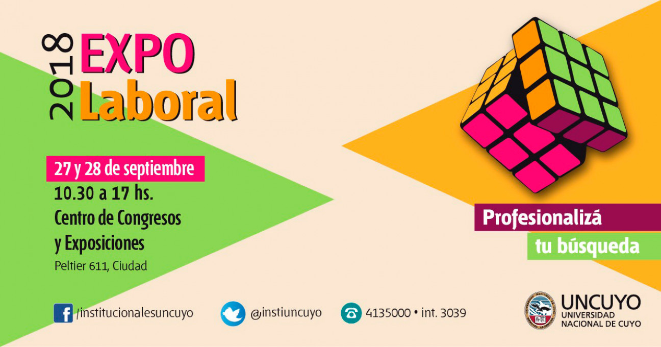 imagen Se acerca la Expo Laboral para estudiantes de la UNCuyo