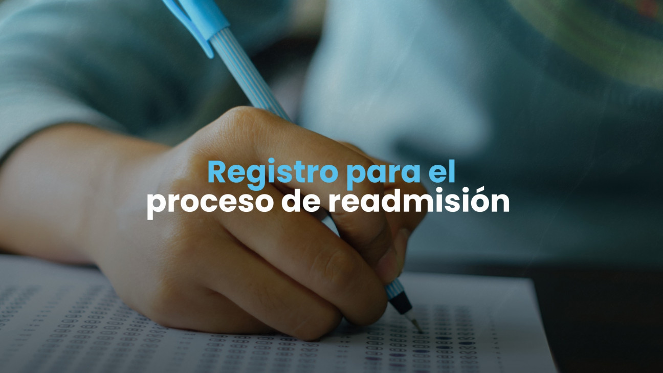 imagen Registro para el proceso de readmisión para los Exámenes Globales de Conocimientos