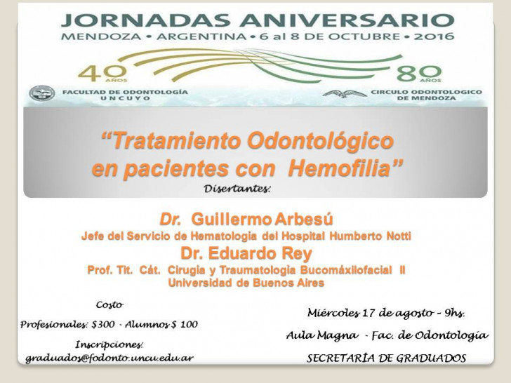 imagen Curso "Odontología y Hemofilia"