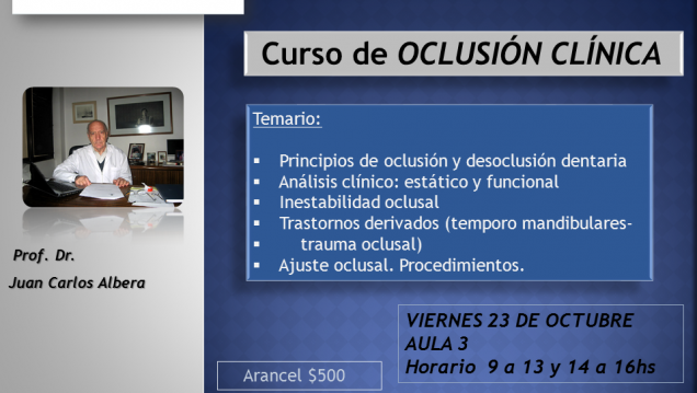 imagen Curso de "Oclusión Clínica"