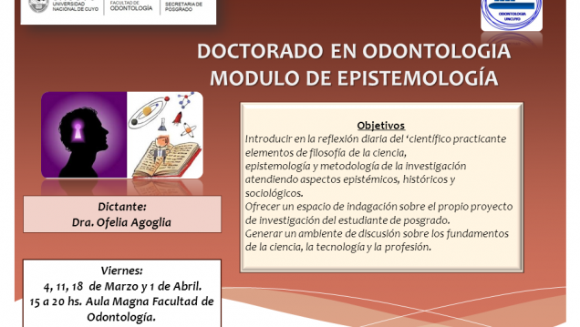 imagen Doctorado en Odontología: Módulo de Epistemología