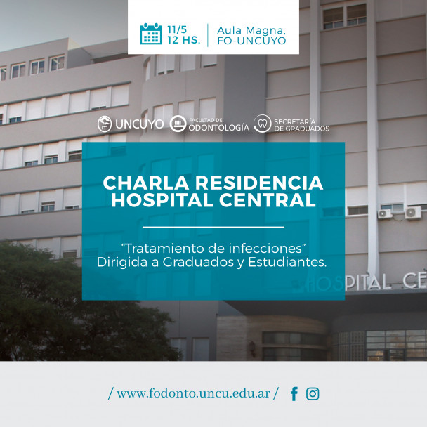 imagen Se acerca una charla sobre residencias del Hospital Central