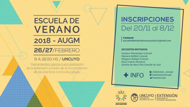 imagen Se abren las inscripciones para la Escuela de Verano 2018 - AUGM