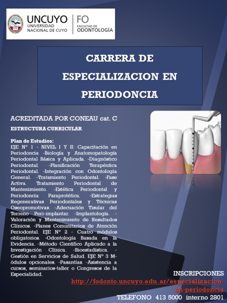 imagen Carrera de Especialización en Periodoncia