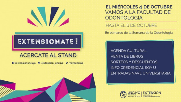 imagen El stand itinerante «Extensionate» visitará la Facultad de Odontología