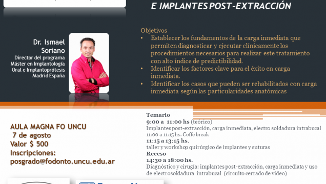 imagen Curso: Implantes de carga inmediata e Implantes post-extracción