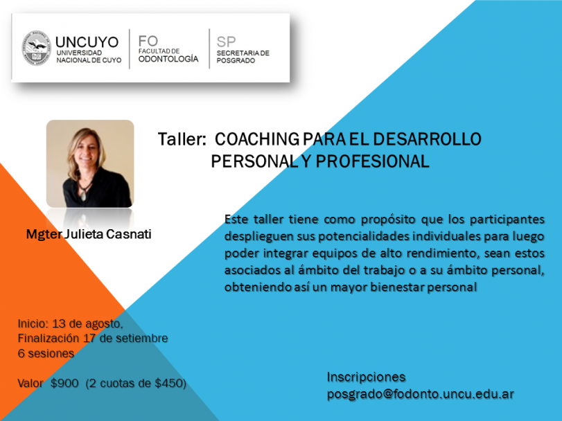 imagen Taller: Coachin para el desarrollo personal y profesional