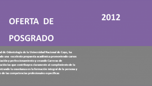 imagen Oferta de Posgrado 2012