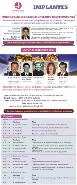 imagen JORNADAS DE IMPLANTES