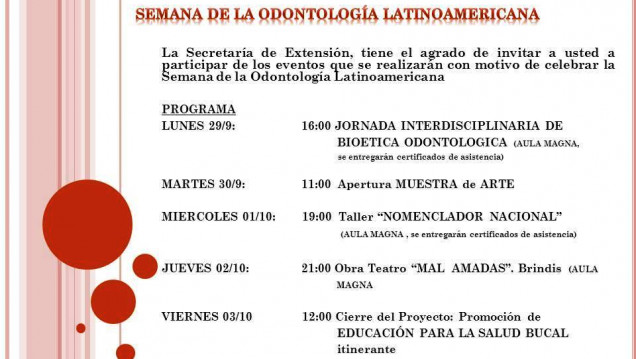 imagen SEMANA DE LA ODONTOLOGÍA LATINOAMERICANA