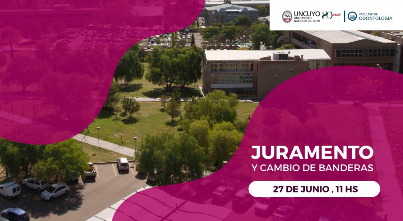 imagen Nuevo Juramento y cambio de Abanderados en la Facultad de Odontología