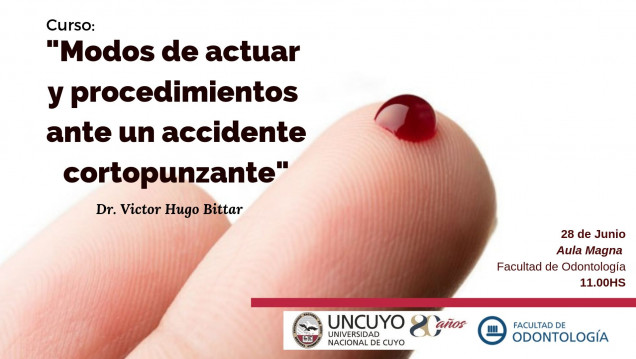 imagen "Modos de actuar y procedimientos ante un accidente cortopunzante" por el Dr. Victor Hugo Bittar