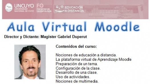 imagen Curso a distancia Introducción al Uso de la Plataforma MOODLE