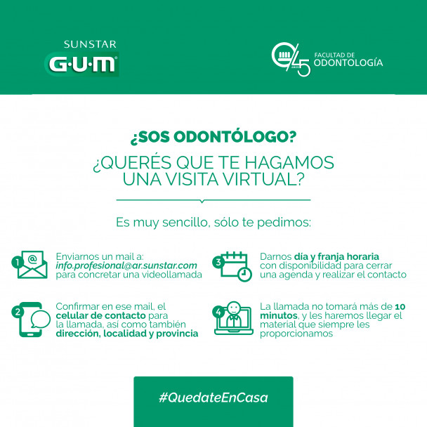 imagen Odontólogos podrán acceder a materiales de Sunstar GUM