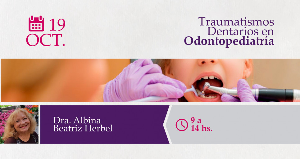 imagen Se brindará el módulo "Traumatismos Dentarios en Odontopediatría"