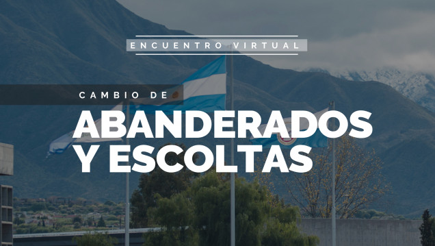 imagen  En un emotivo encuentro virtual, se llevó a cabo el cambio de abanderados y escoltas