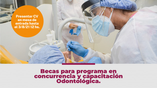 imagen Becas para programa en concurrencia y capacitación Odontológica