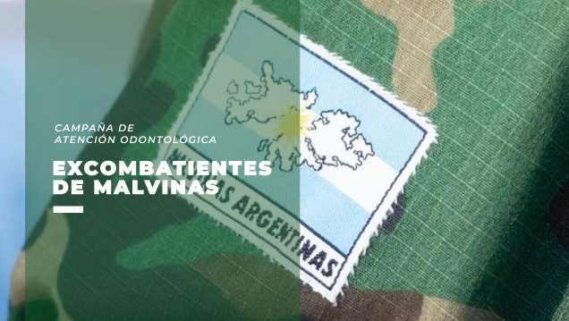 imagen Excombatientes de Malvinas recibirán atención odontológica en la FO