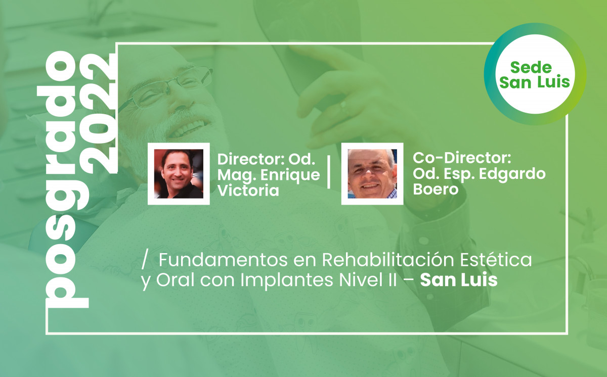 imagen Fundamentos en Rehabilitación Estética y Oral con Implantes Nivel II – San Luis 